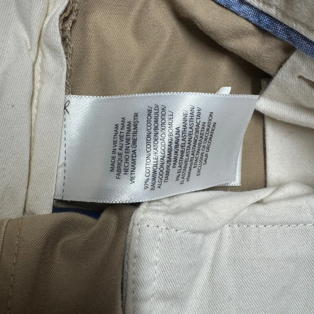 Polo Ralph Lauren Chino Pants 36x32 Khaki NWT Stretch Classic Fit (2104)